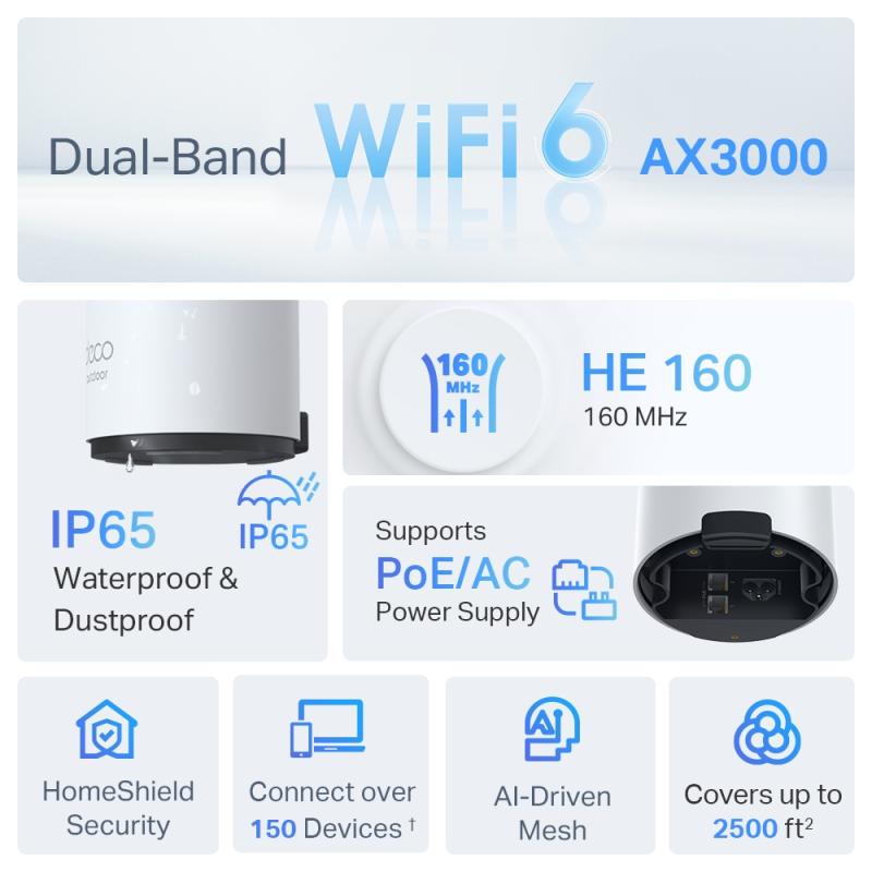TP-LINK TPLINK Access Point Deco X50-Outdoor(1-pack) X50Outdoor(1pack)