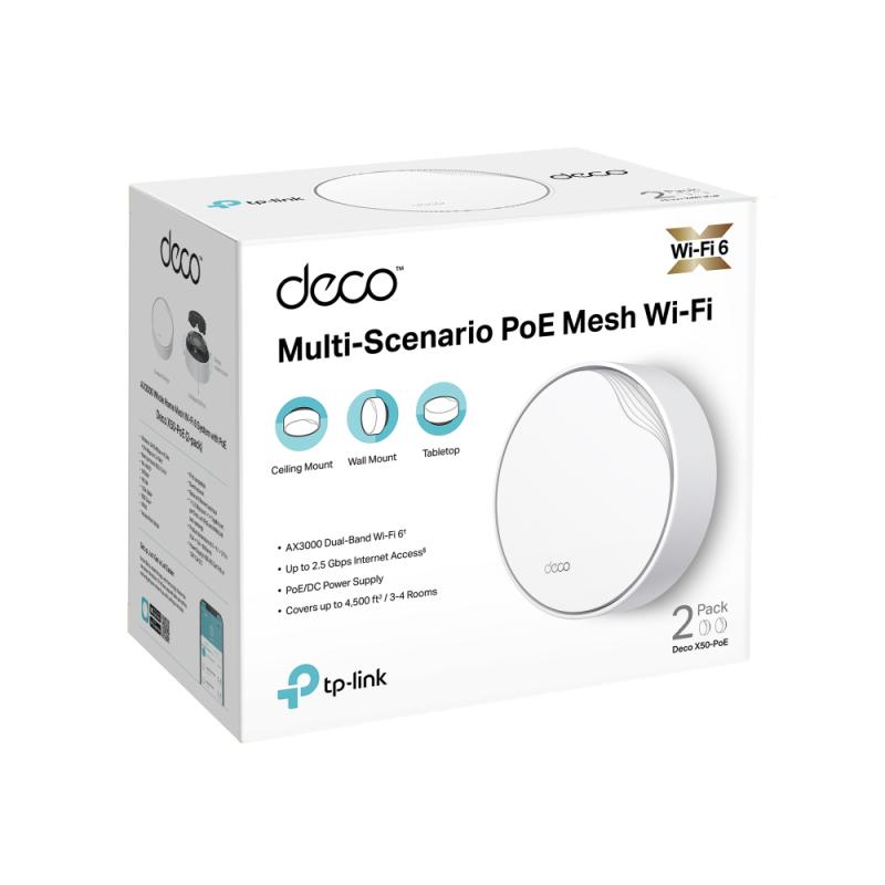 TP-LINK TPLINK Access Point Deco X50-PoE(2-pack) X50PoE(2pack)