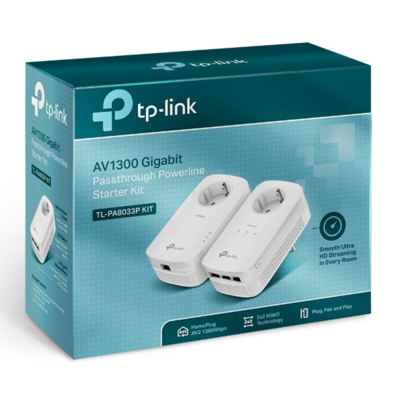 TP-LINK TPLINK Power-LAN PowerLAN TL-PA8033P TLPA8033P KIT (TL-PA8033P KIT)