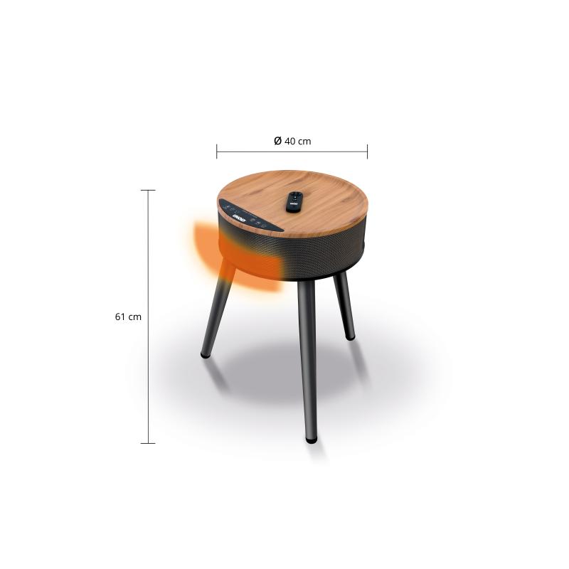 Unold Fan Heater Table Henry Ceramic black brown (86545)