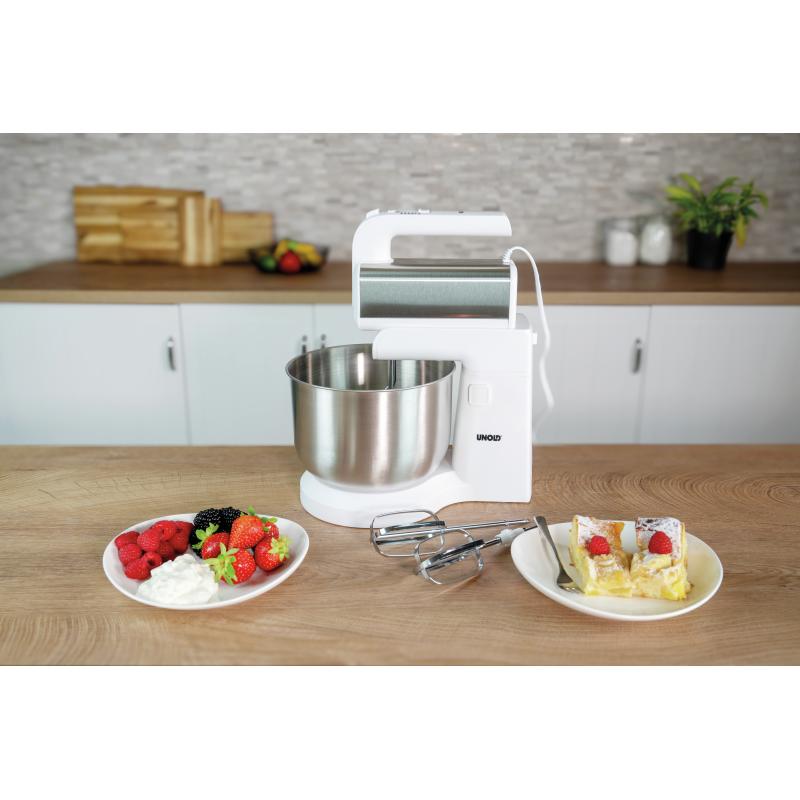 Unold Hand Blender with Mixing Bowl Hannah white silver (78720)