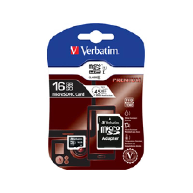 Verbatim Premium Flash-Speicherkarte FlashSpeicherkarte (SD-Adapter (SDAdapter inbegriffen)(44084)