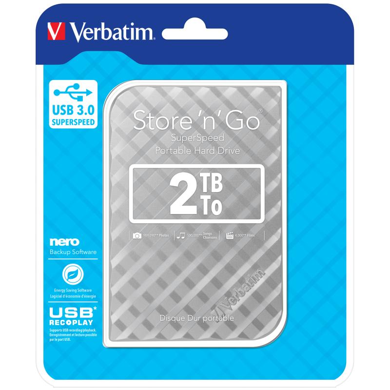Verbatim Store n Go Portable Festplatte 2 TB extern (53198)