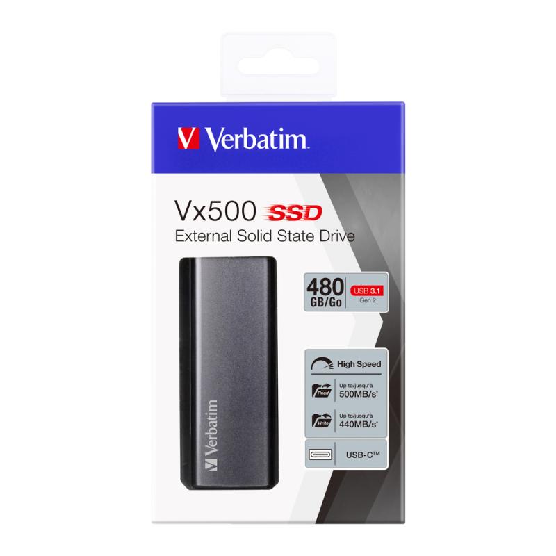Verbatim Vx500 480 GB SSD extern (tragbar) USB 3 1 Verbatim1 Verbatim 1 Gen 2 (47443)