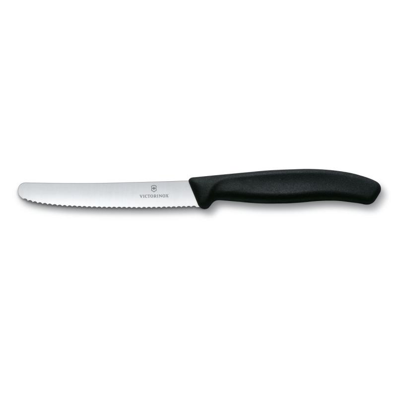 Victorinox Knife Set with serrated edge 6pcs 11cm black Schwarz 6 7833 6 Victorinox7833 Victorinox 7833 (6.7833.6)