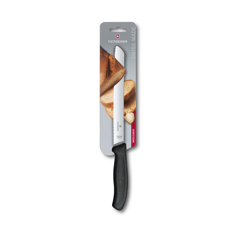 Victorinox SwissClassic Bread Knife 21cm black Schwarz 6 8633 21B Victorinox8633 Victorinox 8633 (6.8633.21B)