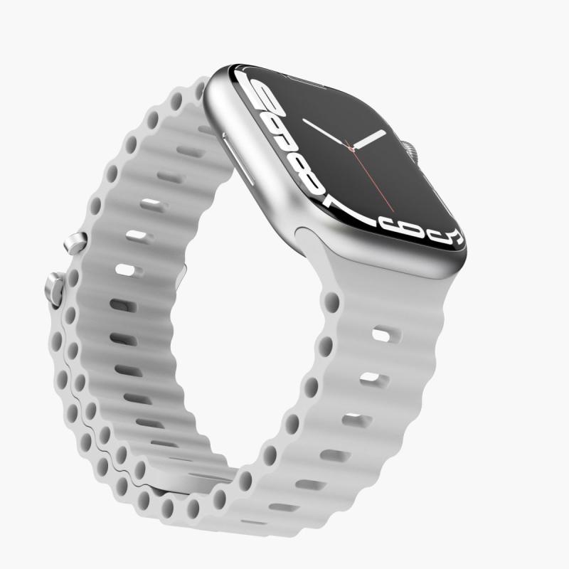 VonMählen Watchstrap for Apple Ocean Band Case 1 Band One light grey (AWS00079)