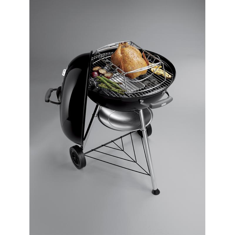 Weber Charcoal Grill Compact Kettle 57 cm black Schwarz (1321004)