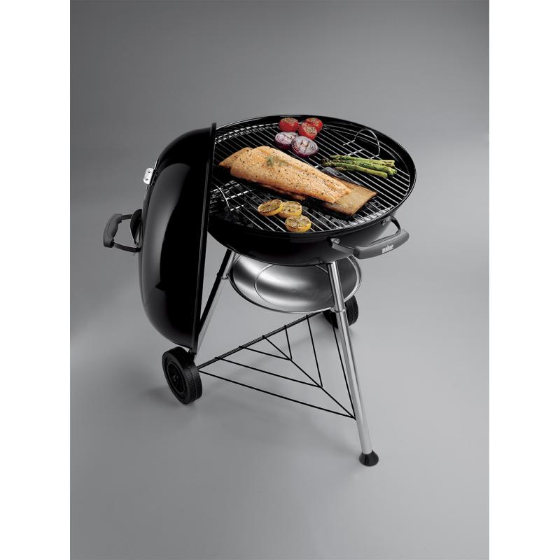 Weber Charcoal Grill Compact Kettle 57 cm black Schwarz (1321004)