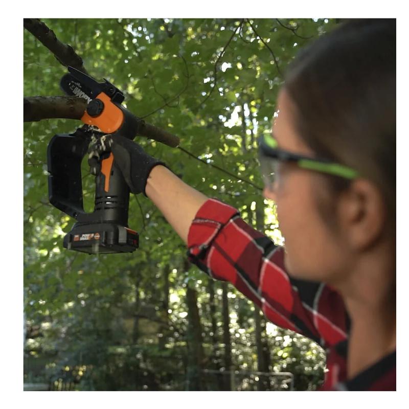 Worx Compact Chainsaw Cordless 20V with Batterypack and Charger (WG324E)