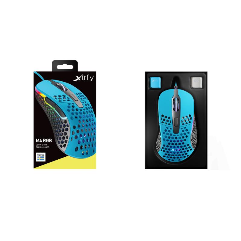 Xtrfy Mouse M4 RGB Black Schwarz Blue (XG-M4-RGB-BLUE) (XGM4RGBBLUE)